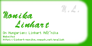 monika linhart business card